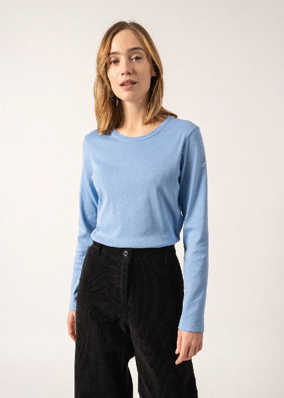 Weekend Discounts to Enjoy T-shirt manches longues Celina - col rond, en coton uni (OXYGENE)