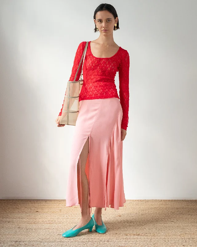 Price Fest Hadley Top Lace Red