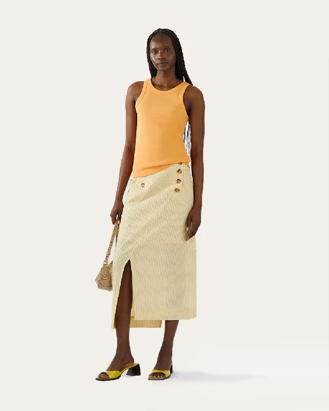Deal of the Week Bailey Tank Cotton Blend Jersey Orange