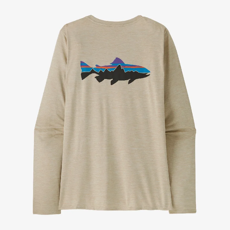 Discount Mania Women's Long-Sleeved Capilene® Cool Daily Graphic Shirt - Waters