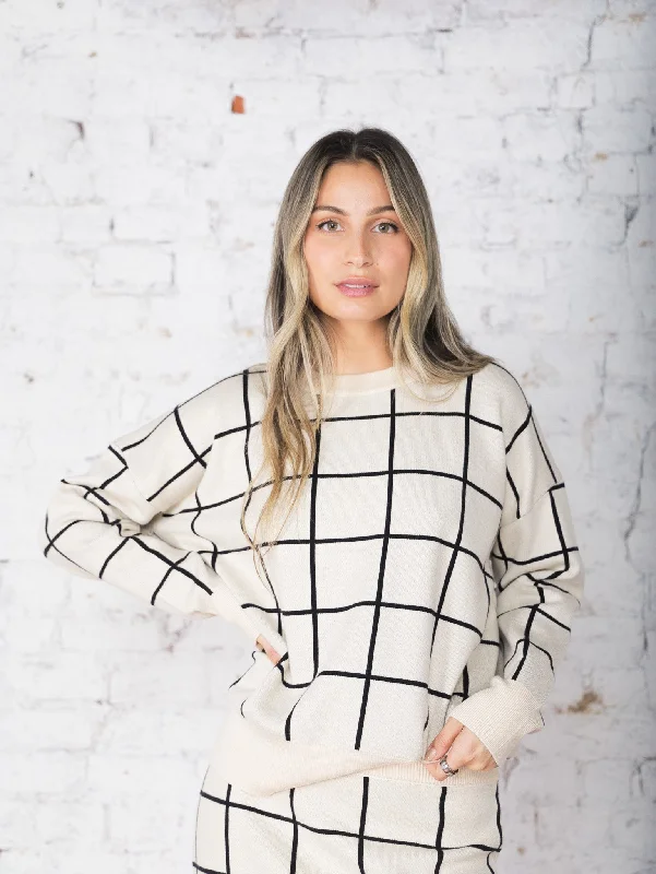 Weekend Price Cuts Galore Fabiola Checkered Sweater