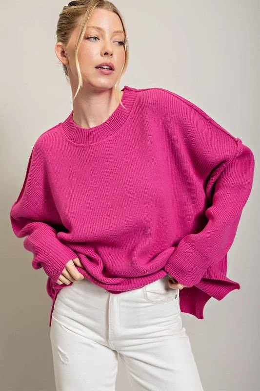 Weekend Bargains to Indulge In Long Sleeve Ribbed Sweater