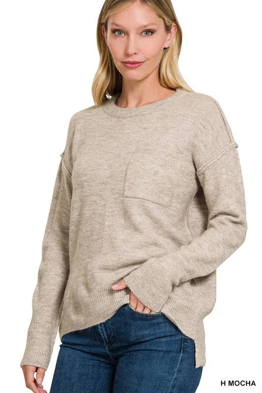 Discount Mania Hi Low Hem Sweater