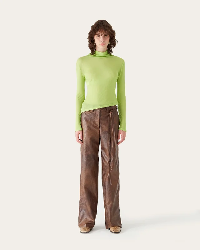 Massive Deals Logan Top Tencel Acid Green