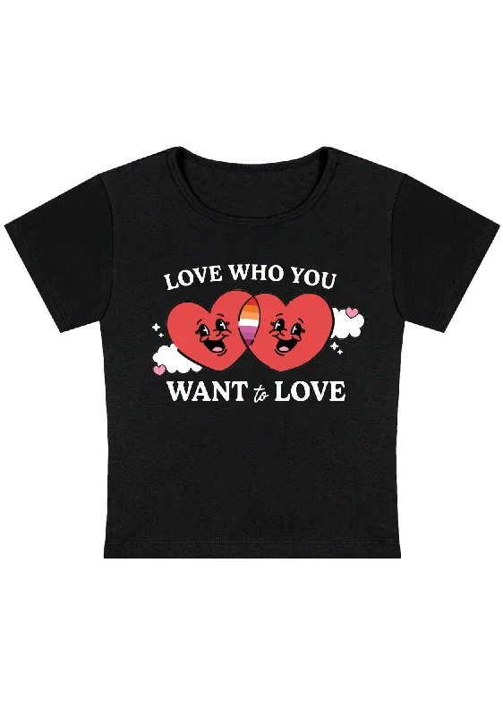 Midnight Madness Love Who You Want To Love Six Flags Y2K Baby Tee