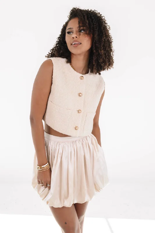 Weekend Bargains to Celebrate Need A Lift Top - Cream