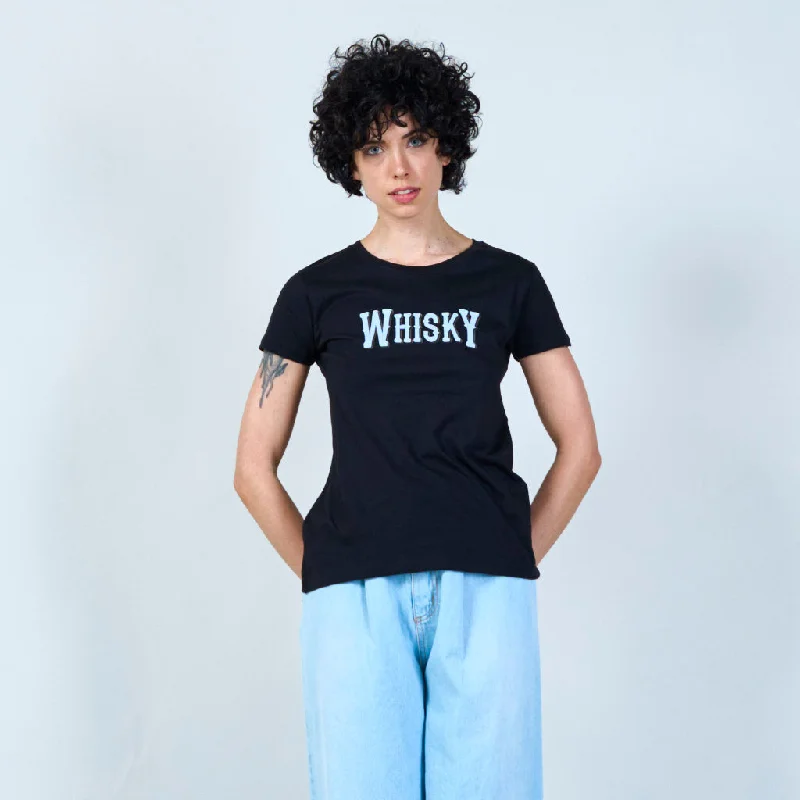 Fantastic Deals Trendy 'whisky' graphic t-shirt wholesale