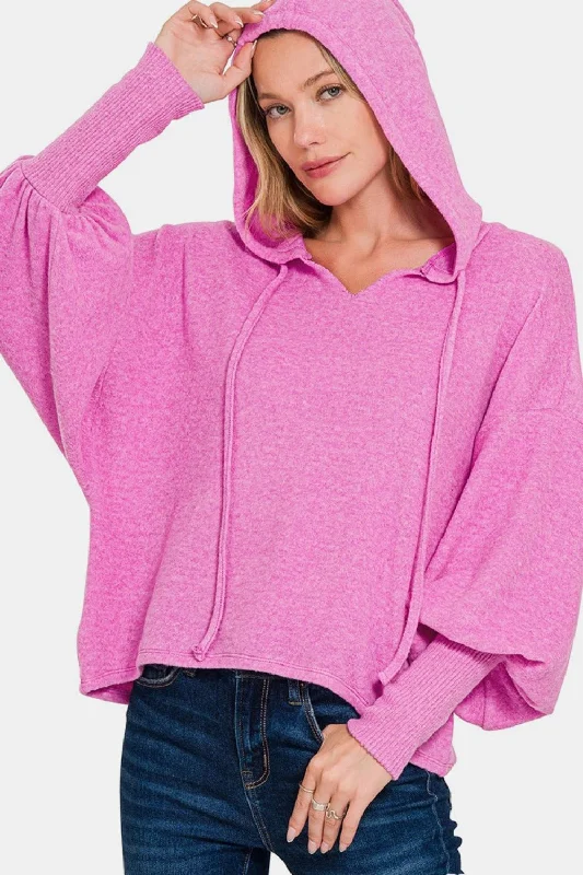 Lowest Rates Pink Cropped Hoodie