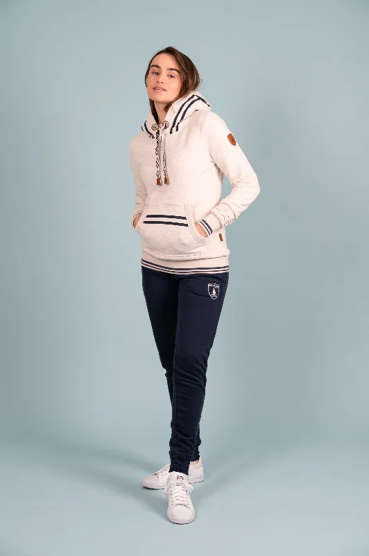 Exclusive Deal Mikki Heather Oatmeal Stripe Hoodie