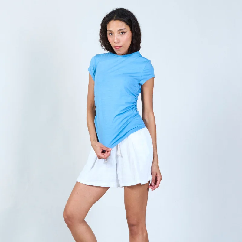Crazy Deals Modern draped side t-shirt wholesale