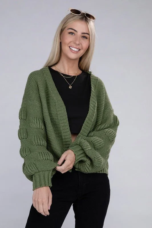Discount Mania Open Front Drop Shoulder Cardigan