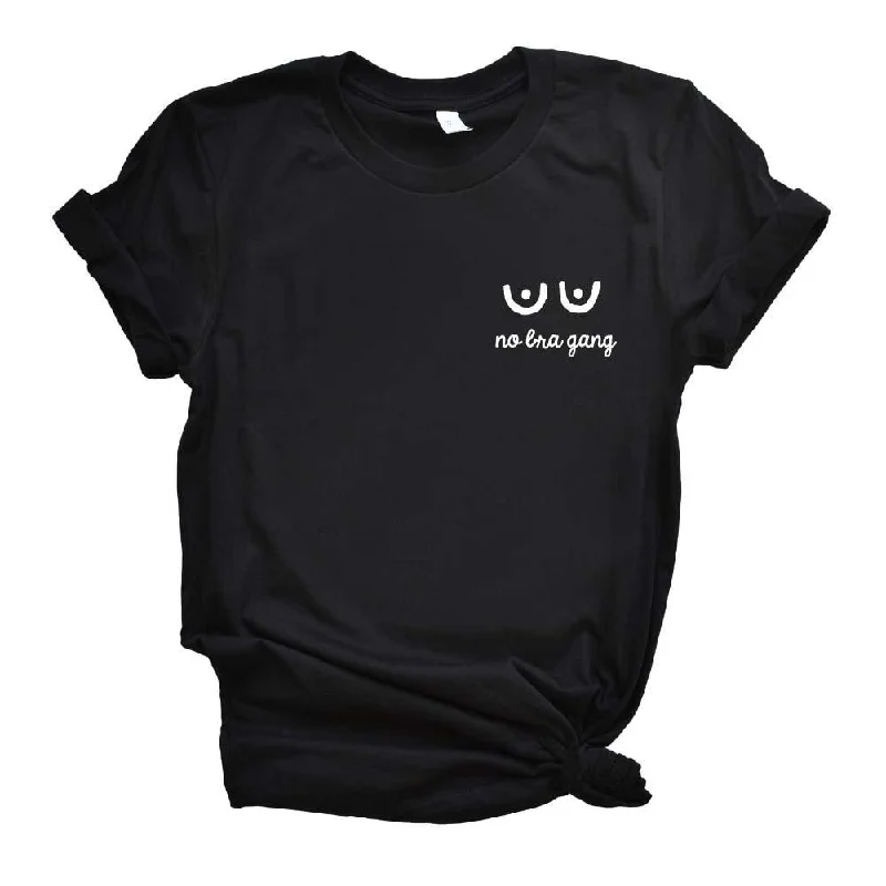 Unmissable Offer Embroidered No bra Gang Feminist T-Shirt