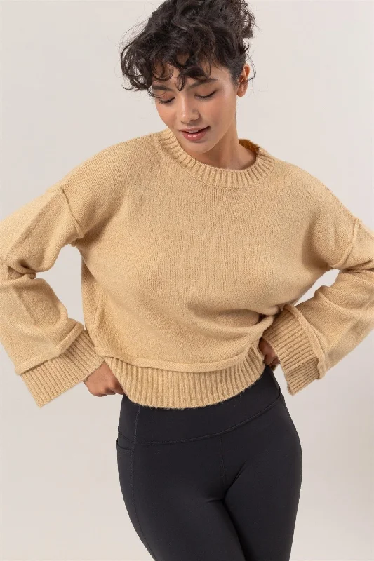 Great Bargains Dropped Shoulder Ribbed Sweater