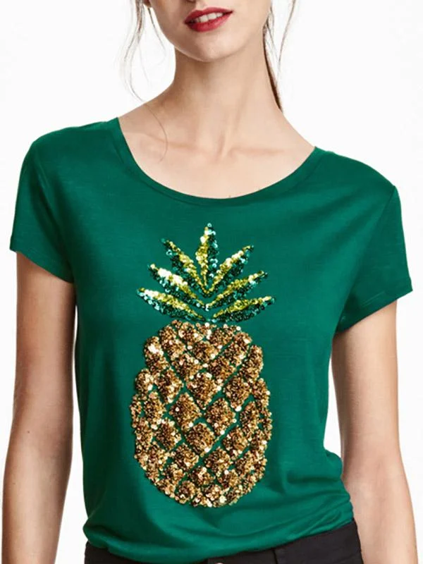 Weekend Savings Sensation Custom Round Neck Short Sleeve Green T-Shirts