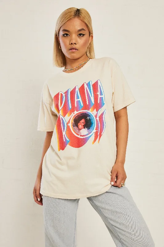 Today’s Deal Daisy Street Licensed Relaxed Diana Ross T-Shirt