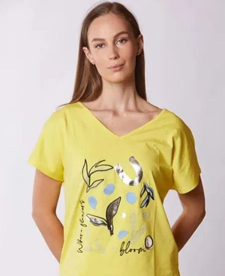 Super Sale Rizzolo Positional Yellow T Shirt