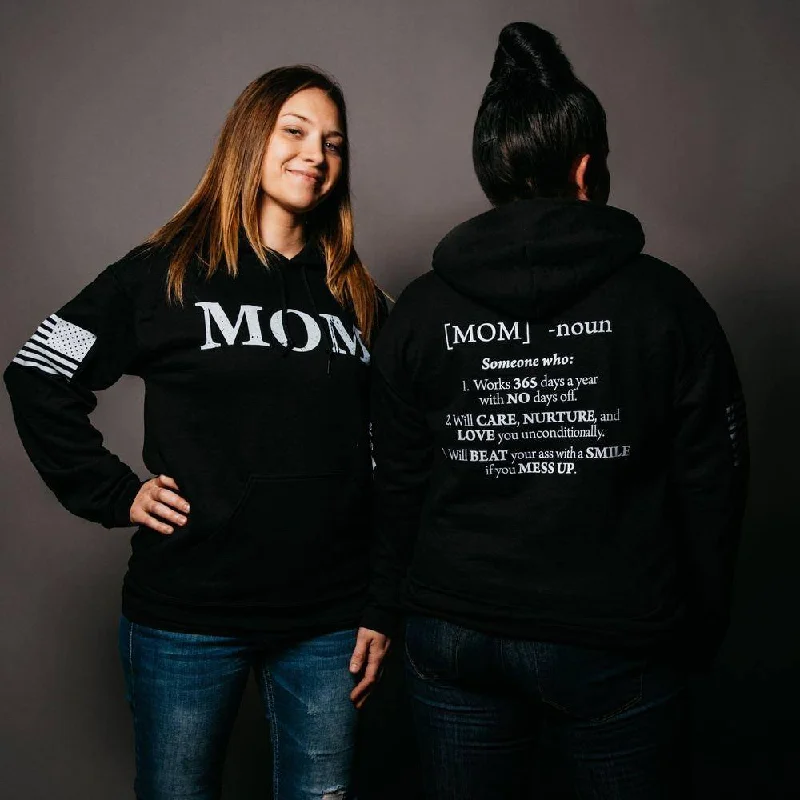 Crazy Deals Women's Mom Defined Hoodie - Black