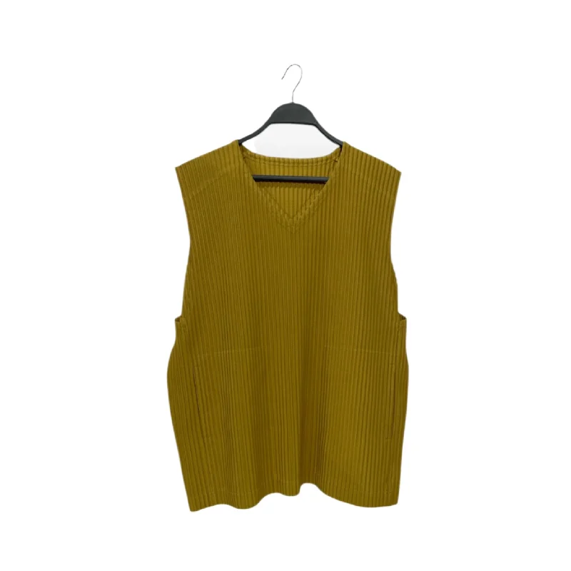 Daily Special HOMME PLISSE ISSEY MIYAKE/Cut & Sew/3/Yellow/Polyester/Graphic/