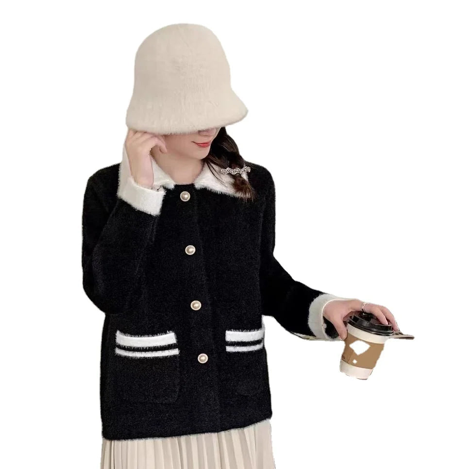 Today’s Deal 2024 Spring new arrival long sleeve  fashionable women classic elegant sweater coat