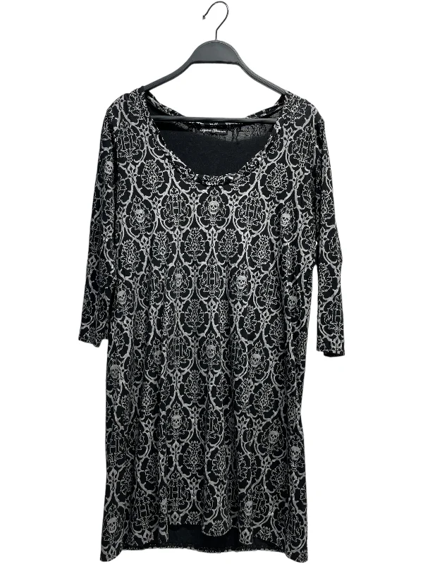 Unmissable Offer HYSTERIC GLAMOUR/LS T-Shirt/FREE/All Over Print/Cotton/BLK/