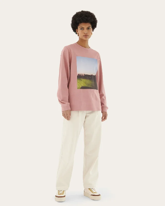 Flash Sale Kieran Top Organic Heavyweight Cotton Jersey Pink