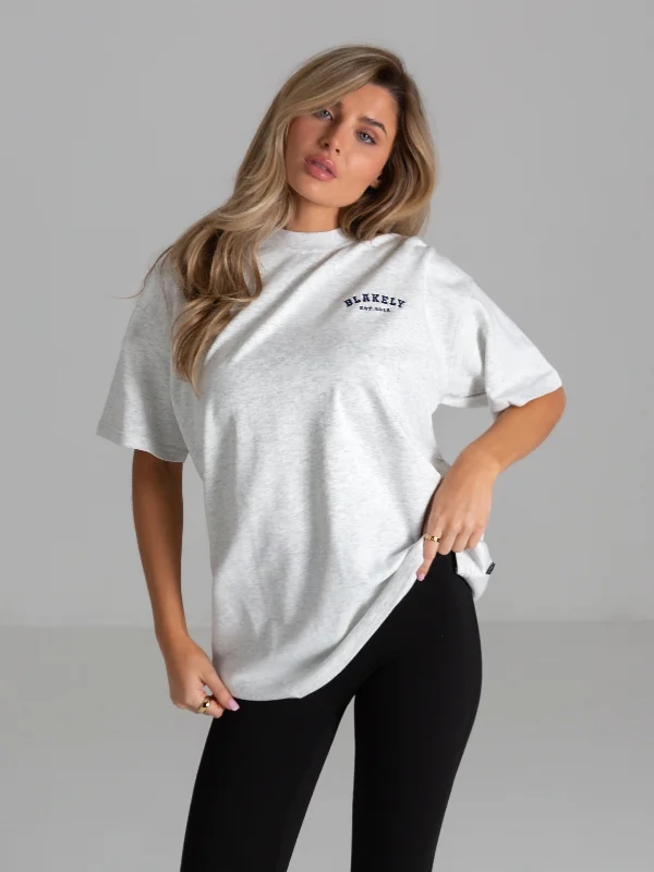 Special Discount Heritage Oversized T-Shirt - Marl White
