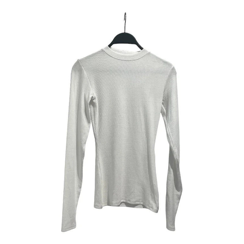Weekend Offers That Delight Peter Do/LS T-Shirt/XS/Cotton/WHT/Ribbed