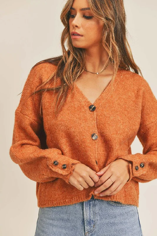 Super Discount Long Sleeve Button Down Sweater Cardigan