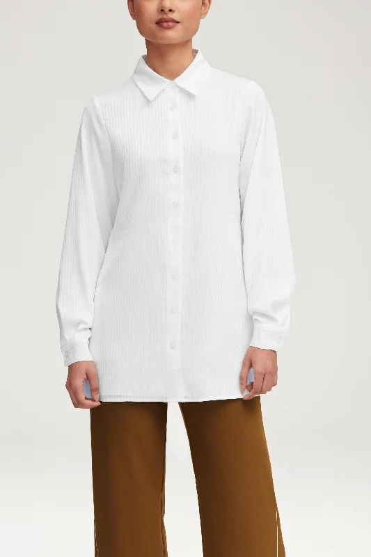 Must-Have Deals Jaserah Button Down Top - White