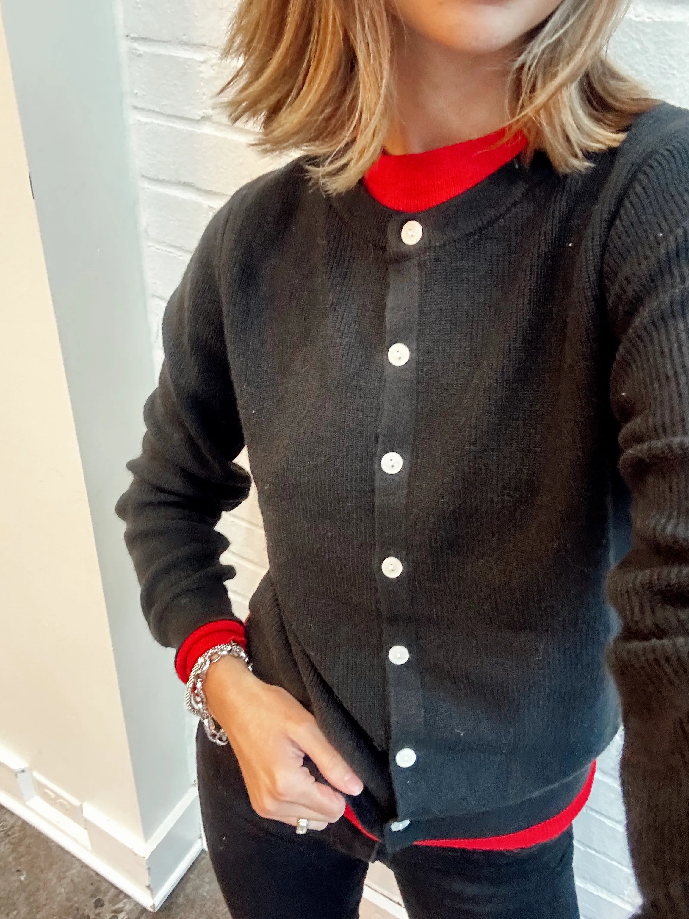 Weekend Offers That Delight HUTCH DOUBLE LAYER CARDIGAN