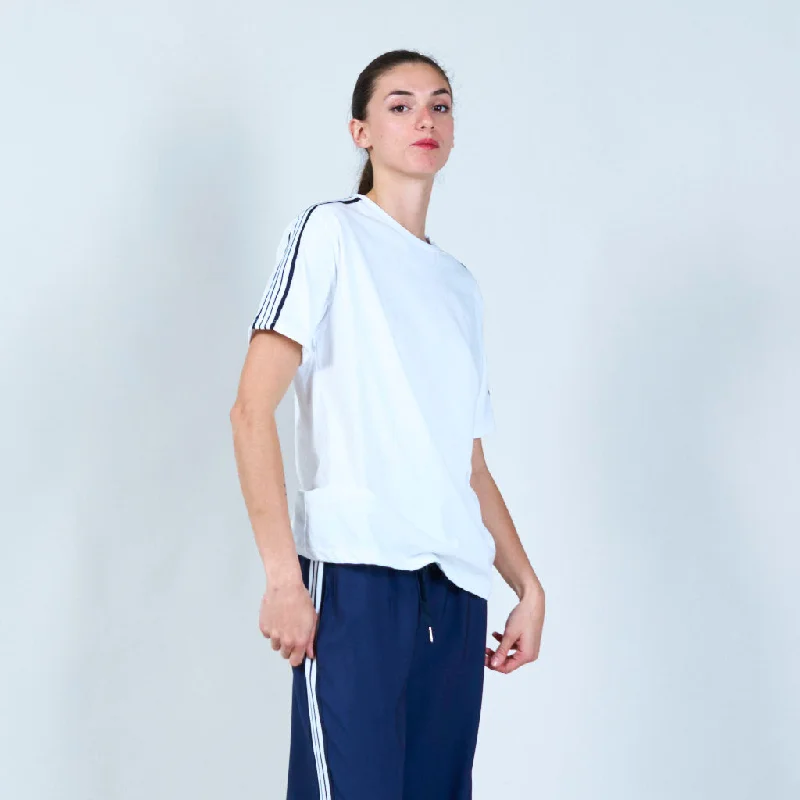 Weekend Specials to Cherish Sporty striped sleeve t-shirt wholesale